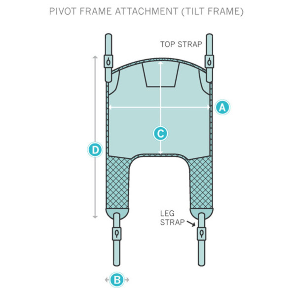 Sling for hoist - Pivot, full body with head support